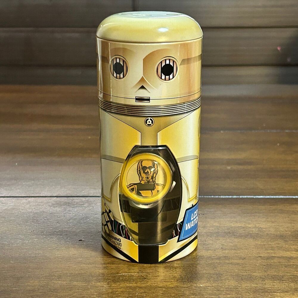 Disney Star Wars C-3PO LCD Watch with tin